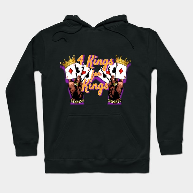 Purple and Gold Kings Hoodie by 4 Kings Kloset